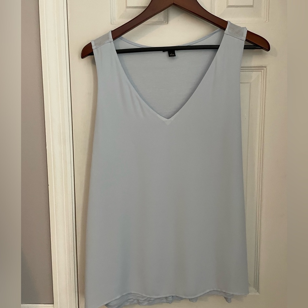 Women’s size L light blue dressy tank top - Ann Taylor - like new!